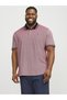 T-Shirt Plus Einfarbiges Polo