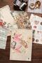 Vintage Journal Notebook Set, Vintage Notebook Pink, 27 Vintage Papers, 30 Vintage Stickers - 2
