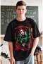 Oversize Demon Slayer Tanjiro Kamado Printed T-shirt, Unisex Anime Printed T-shirt - 2