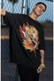 Oversize Demon Slayer Kyojuro Color Printed T-shirt, Unisex Anime Printed T-shirt - 2