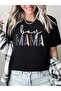 Women's Mother/Mama/Mother Printed Casual Oversize Boyfirend T-shirt - 4