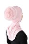 Large Hijab with Bun - St124 Powder (7812413) - 3