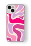 iPhone 14 Compatible Pastel Design Printed Transparent Case