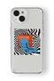 iPhone 15 Compatible Hypnotic Design Printed Transparent Case