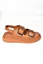 P540032803 Tan Genuine Leather Women's Sandals - 7