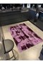 Pink Themed Abstract Abstract Patterned Creative Modern Decorative Carpet 4791 - 3