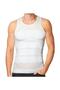 Platinum Gynecomastia Men's Corset Athlete Belly Waist Chest Area Recovery Upright Posture - (WHITE) - 4