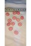 12 Pieces 14 Milim 12 Pieces Baby Pink Baby Button Evil Eye Bead Patterned - 4