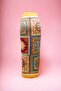 Yellow Ethnic Panel Patterned Long Pareo Satin Women's Beach Dress New Season - 3