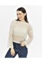 Bolero Knit Cream Crop Blouse Openwork Knitwear Knitted - 2