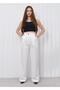 Women's High Waist Palazzo Trousers White - 3
