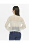 knitical Bolero Watashi tasseled Cream Crop Blouse Openwork Knitwear Knitted - 5