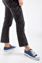 Unisex Denim Blue Linen Cnv Model Sports Shoes - 2
