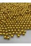 10mm World Model Gold CCB Metallized Plastic Beads, Jewelry, Bag Beads (100g, ~190 Pieces) - 2