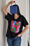 Women's Black Love Printed Cotton T-Shirt - 4
