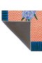 Blue Modern in the Middle Floral Patterned Woven Base Carpet Miravip1071 - 5