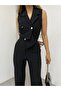 Double-breasted Vest and High Waist Trousers Set - Striped ZYN-58659