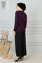 Women's Purple Mother Combed Cotton Blouse - 7