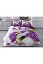 3D Double Duvet Cover Set 6 Pieces Wild Flowers