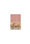 Wall Decoration Sticker Pink Daisy Transparent Film PVC 33x48 cm XFG029