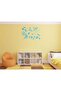 Wall Decoration (Sticker) Blue Butterfly Transparent Film PVC 48x33x0,5cm - 2