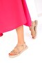 Beige Women's Sandals 19157 - 3