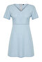 Light Blue V-neck Tencel Mini Denim Dress TBBSS24AH00157 - 7