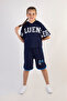 Girl's Hooded Shorts Top and Bottom Set-10-13 Years