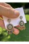 Bym110 Ethnic Pattern Handmade Women's Steel Earrings - 3