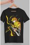 Oversize Demon Slayer Zenitsu Character Printed T-shirt, Unisex Anime Printed T-shirt