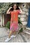 Silk Linen Short Sleeve Dress 704 - 4