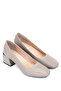 Women's Genuine Leather Mink Heeled Shoes - 2