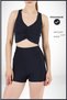 Women's Mini Leggings Sea Pool Shorts Dark Blue Color Daily Use Firming Fit Look 1080 - 5