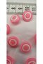 12 Pieces 14 Milim 12 Pieces Baby Pink Baby Button Evil Eye Bead Patterned - 7
