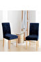 Uy Style Velvet Chair Cover , elasticated chair cover, 6 pieces