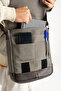 Mega 417 UNISEX Canvas Messenger Bag Sling Bag Shoulder Bag GRAY-BROWN - 3
