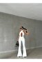 Rena full lycra stretchy stretchy micro fabric double layer lining Spanish jumpsuit