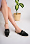 Women's Stoned Slippers Closed Front Straw Lace Knitted Dowry Daily Sandals - 3