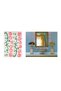 Wall Decoration Sticker Pink Floral Transparent Film PVC 50x70 cm XFG015 - 5