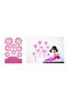 Wall Decoration Sticker Pink Daisy Transparent Film PVC 33x48 cm XFG029 - 4