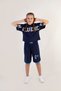 Girl's Hooded Shorts Top and Bottom Set-10-13 Years - 5