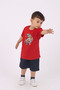 Buseyiz Dinosaur Printed Cotton and Pocket Boy's Summer Top and Bottom Set 5-10 Years