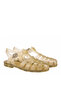 Gold Women's Sandals S10262 Biarritz Glitter