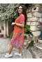 Silk Linen Short Sleeve Dress 704 - 3