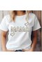Women's Mother / Mama / Mother Printed White Casual Oversize Boyfirend T-shirt