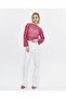 Knitical Bolero Knit Cream Crop Blouse Openwork Knitwear Knitted - 2