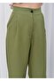 Women's High Waist Palazzo Trousers Light Green - 7