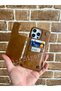 Iphone 15 Leather Case with Wallet Card Section - 5
