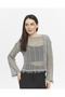Bolero Watashi tasseled Cream Crop Blouse Openwork Knitwear Knitted - 8
