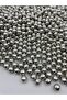 10mm World Model Silver-Nickel Color CCB Metallized Plastic Beads, Jewelry, Bag Beads (100g, ~190 Pieces)